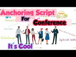 Anchoring Script for conference | How to  anchor a conference like a Pro!
