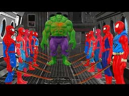 Siêu nhân nhện🔴Spider Man Sword Attack Hulk Rescue Treasure vs Superman vs Batman vs Venom,Godzilla