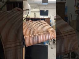The most unique cabinet you’ve ever seen? #woodworking #tambour #cncwoodworking