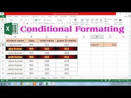 conditional formatting in excel | conditional formatting | excel conditional formatting
