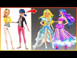 What would Ladybug & Queen Bee look like in cloud and galaxy themed outfits?| Fashion wow