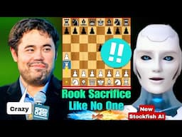 Brand New Stockfish 17.1 Sacrificed His Rook in The Opening Against Hikaru Nakamura | Rook Sacrifice