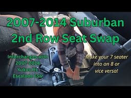 Suburban 2nd Row Bucket/Bench Seat Swap