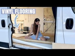 How NOT To Install a Vinyl Floor in a Camper Van….
