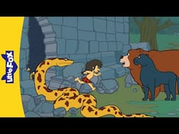 Saved by Kaa, the Python | The Jungle Book | Little Fox
