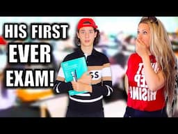 HIS FIRST EVER EXAM! 😮 SO NERVOUS!!