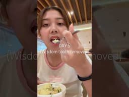 DAY 5 - wisdom tooth removal #wisdomtooth