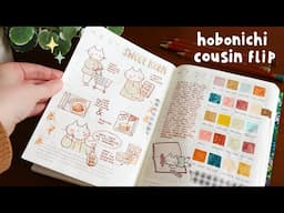Hobonichi Cousin Flip - February Pages with Mini Comics, Unicorns & Colorful Lettering