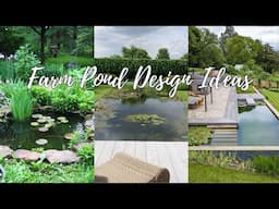 Farm Pond Design Ideas: Creating a Sustainable Water Source for Rural Landscapes Waterfall Pond Idea