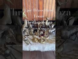 Thrifted this vintage #unicorndiy  epic brass animal and decor haul. #brassunicorn #brassanimals