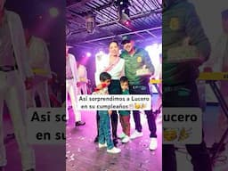 SORPRENDIMOS A LUCERO EN NUESTRO EVENTO🎂🥳🎉 #laleyendadeservandomontalva #shorts #cumpleaños