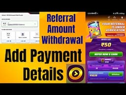 How to Add Payment Details on WinZO App for Referral Amount Withdrawal / WinZO Refer and Earn Tamil