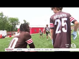 Browns youth camps kick off with appearance from rookie class