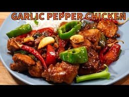 GARLICKY PEPPER CHICKEN WITH A DELICIOUS SAUCE (QUICK & EASY)