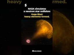 What Happens When Neutron Stars Collide? NASA’s Shocking Simulation! #shorts #nasa