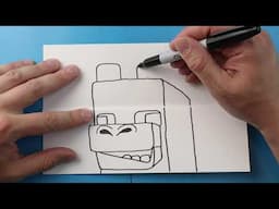 How to Draw Minecraft Movie Animals Surprise Fold