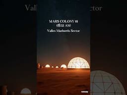 First Mars Colony Sunrise