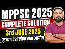 MPPSC 2025 Paper Analysis & Complete Solution Part-1 by Vineet Pandey Sir