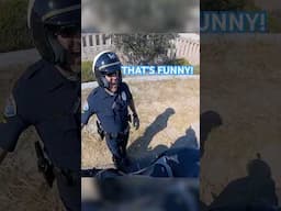Biker asks cop if he wants to hear a joke after getting pulled over 🤣 @KawasakiKryptonite