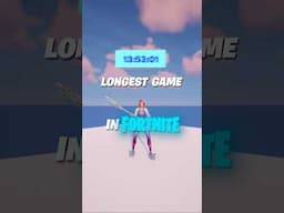 The LONGEST Game In Fortnite! (World Record)