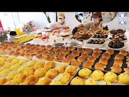 곰돌이 테마로 대박 난?! 월 매출 1억 귀염뽀짝 곰돌이 소금빵&메론빵 대량생산 / Korean food factory