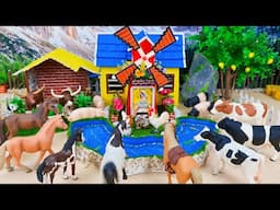31 Minutes Satisfying DIY How to make Miniature Mountain Farm Diorama | Cattle Farm | Barn Animals