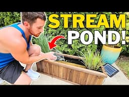 I Made A Mini River / Stream Pond For My Aquarium Fish!