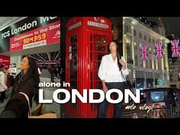 ALONE IN LONDON 🇬🇧 solo travel vlog + final week of marathon training!!