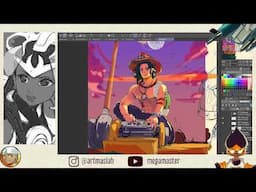 [L I V E] Drawing Therapy 04 Let's have fun making ART  🎵☕