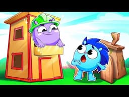 Giant Cardboard Playhouses Song | Funny Kids Songs And Nursery Rhymes by Baby Zoo Karaoke