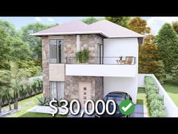 (7x10 Meters) Modern Small House Design | 4 Bedrooms Modern House Tour | 2 Story House