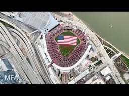 KC-135 Stratotankers Flyover at Cincinnati Reds Opening Day | Cockpit Footage