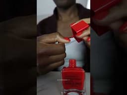 this spicy red at-home gel manicure is perfect for summer 🌶️ #manicure