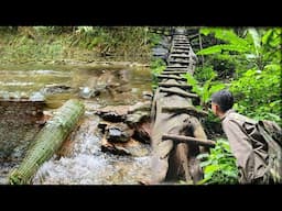 90 Days: Build a shelter, survive alone and catch fish and frogs to create great dishes