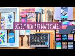 Lovely New Art Haul! Himi Acrylic Paints, Caran D'Ache 96 Neopastel Oil Pastels, Brushes, Books