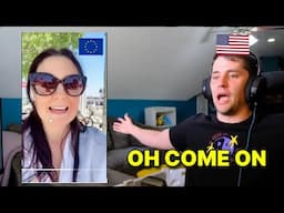 American reacts to "How to spot an American in Europe before they speak"