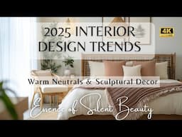 Top 2025 Home Decor Trends: Quiet Luxury, Minimalist Interior, Warm Neutral Color & Sculptural Decor