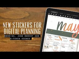 New digital. Planning stickers 😍 new wedding checklist stickers, memory stickers and kitchen scenes