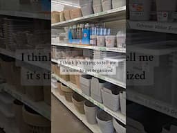 It's like its trying to tell me something! 😂 #organize #home #dollartree