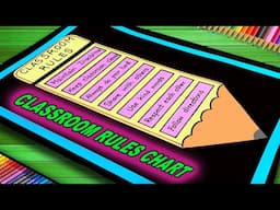 Classroom Rules Wall Hanging | Classroom Rules Project | Classroom Rules Chart | Class Decoration