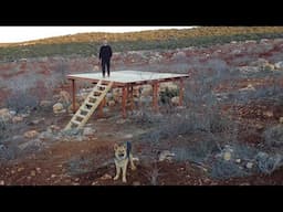 Building a 2 Meter High Wooden House Foundation - Building a Wooden House