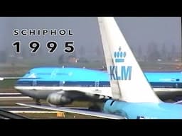 Toen SCHIPHOL nog een fatsoenlijk Promenadeterras had: 1995 Vliegtuigspotten