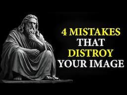 4 HABITS THAT DESTROY YOUR RESPECT | Stoicism | Stoic Philosophy