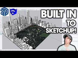Adding BUILDINGS With Add Location for SketchUp! (NEW FEATURE!)