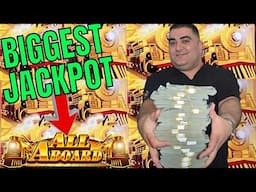 BIGGEST JACKPOT Of My Life On All Aboard Slot - More Than GRAND JACKPOT
