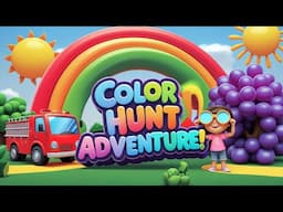 Color Hunt Adventure | Fun Color Recognition Song for Kids 🌈🔍