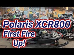 First Fire Up on the rebuilt 1999 Polaris XCR800!