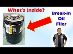 Inside an Oil Filter After Engine Break-in