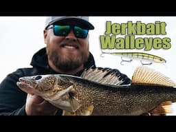 Shallow-water jerkbait walleye fishing