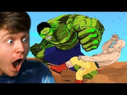 HULK vs ONE PUNCH MAN but REMASTERED!? (Reaction)